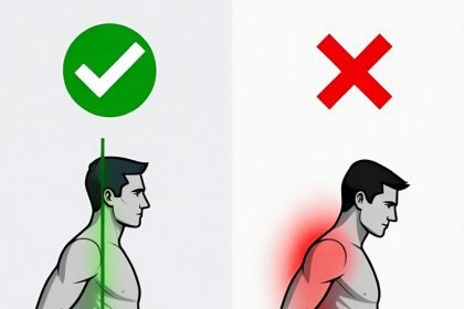 Perbandingan Postur Lari Ideal vs Postur Membungkuk Akibat Core Lemah