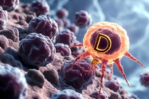 Ilustrasi CAR-T Menyerang Sel Multiple Myeloma