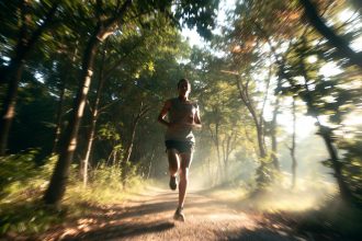 Pelari dengan teknik cadence yang benar: langkah pendek, frekuensi tinggi.