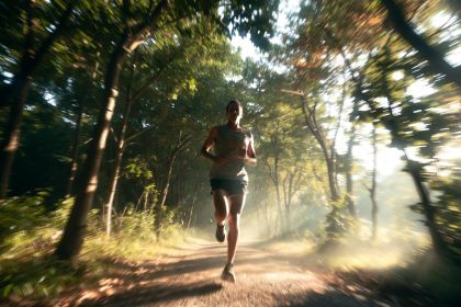 Pelari dengan teknik cadence yang benar: langkah pendek, frekuensi tinggi.