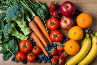 Beragam sayur dan buah untuk 5 porsi sehari