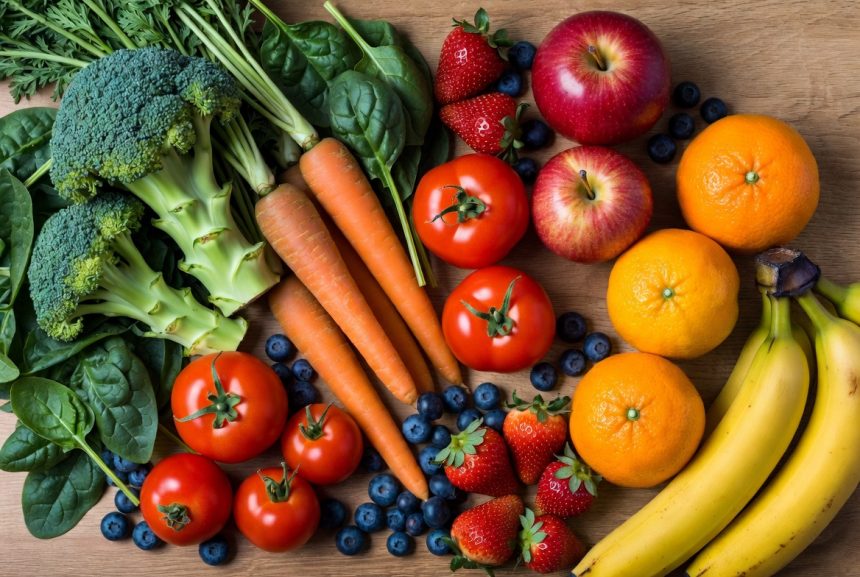 Beragam sayur dan buah untuk 5 porsi sehari