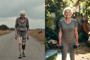 Dua pelari usia 70 tahun: satu hanya lari seumur hidup vs satu rutin cross-training angkat beban yoga dan berkebun