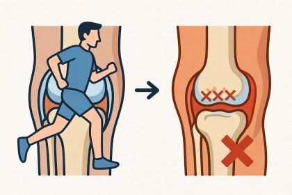 Perbandingan Sendi Lutut Sehat vs Cedera Akibat Olahraga Monoton