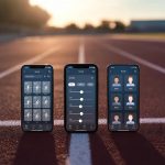 tiga aplikasi pelatih lari AI: Runna, Pacing, dan Kotcha di layar ponsel