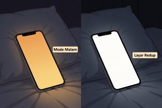 perbandingan-mode-malam-vs-layar-redup