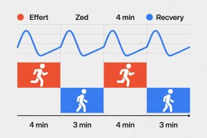 Contoh Pola Latihan HIIT 4x4 Menit