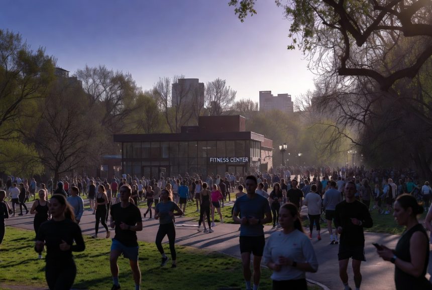 Aktivitas olahraga ramai di taman kota awal 2026