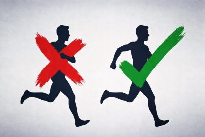 Perbandingan Menyilang Dada vs Lurus