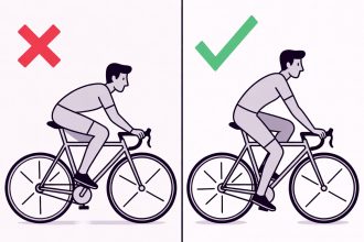 Perbandingan Posisi Duduk Salah vs Benar di Sadel Sepeda