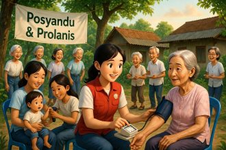 Ilustrasi Posyandu dan Prolanis – Layanan Kesehatan Komunitas dari Pemerintah