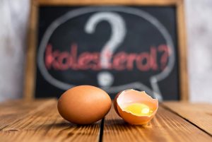 Ilustrasi telur dan pertanyaan apakah telur menyebabkan kolesterol